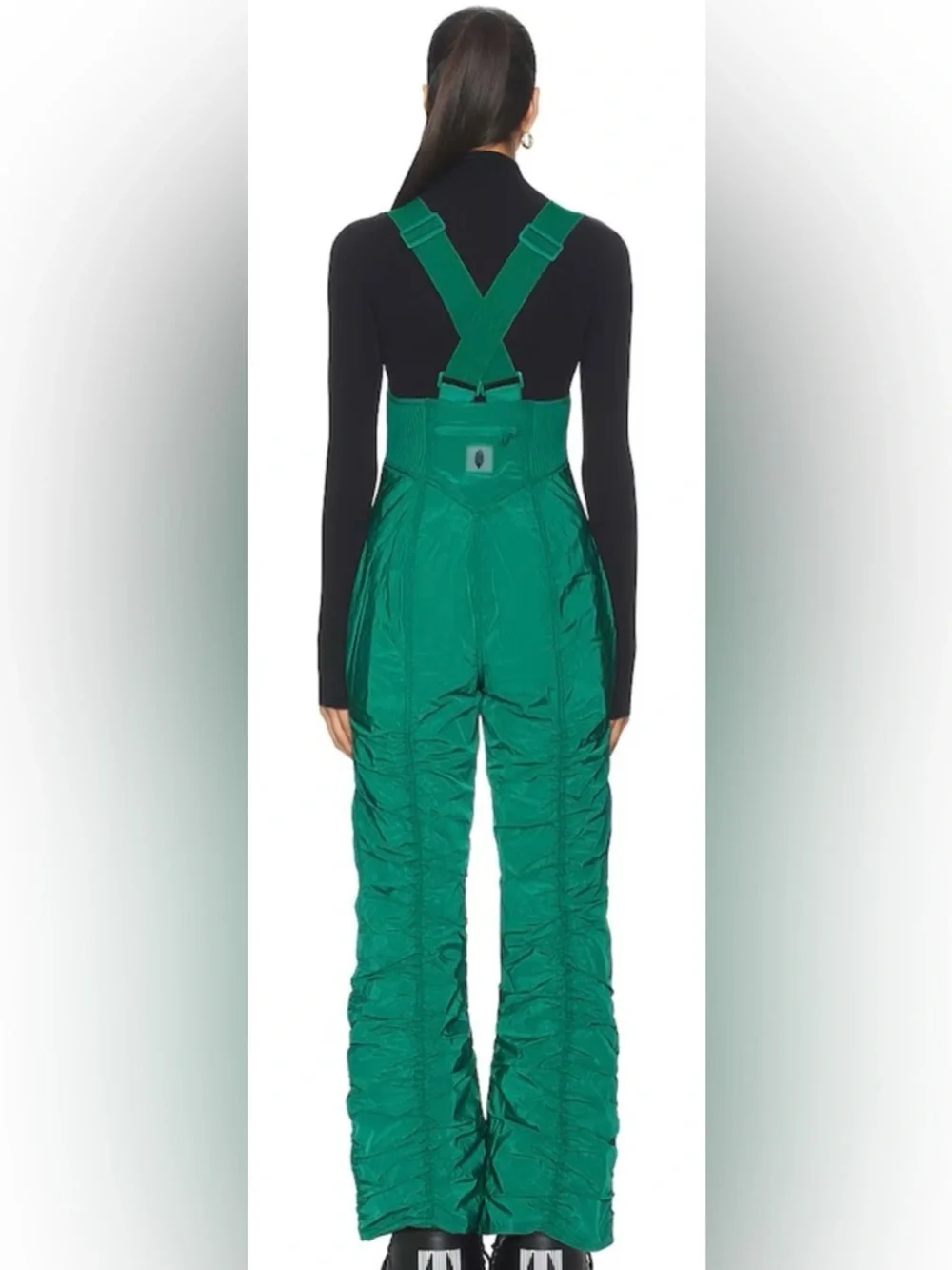 Free People Movement Lift Laugh Love Ski Bib Green Glow Size Small NWT